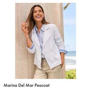 Tommy Bahama Women's White Peacoat